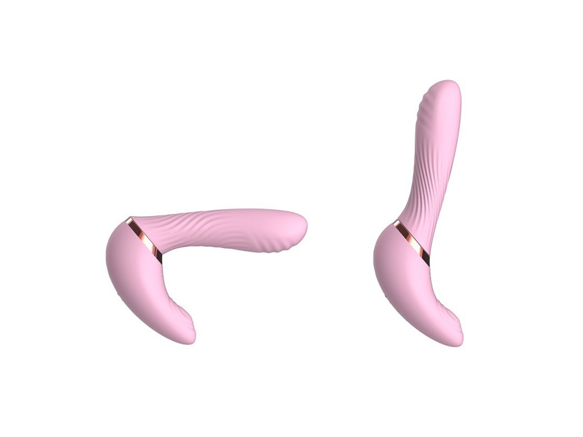 Vibrador de masaje multifrecuencia con función giratoria y pulsante para mujer (rosa) YIZHOOD