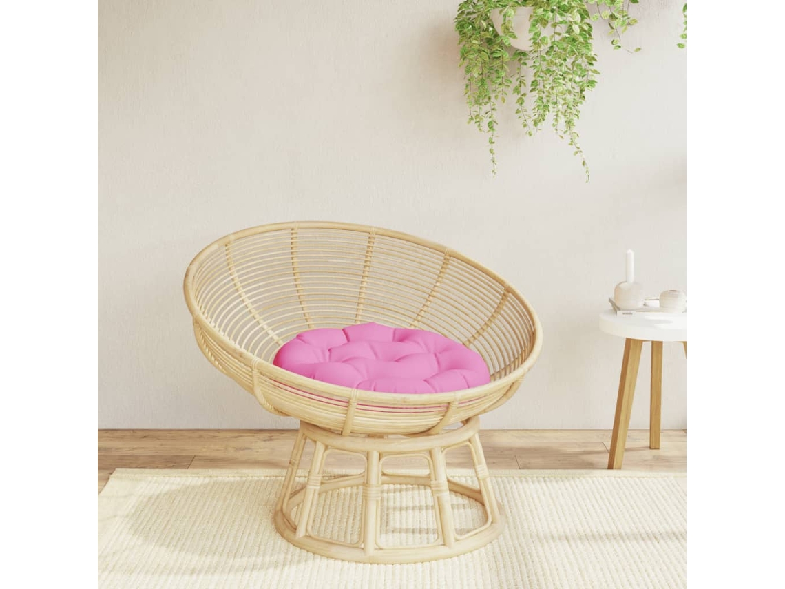 Cojín redondo Ø 60 x 11 cm Tela Oxford Rosa HARLANV1