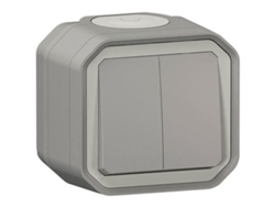 Control Legrand Para Función De Interruptor Doble O Interruptor Bidireccional 10a Gris