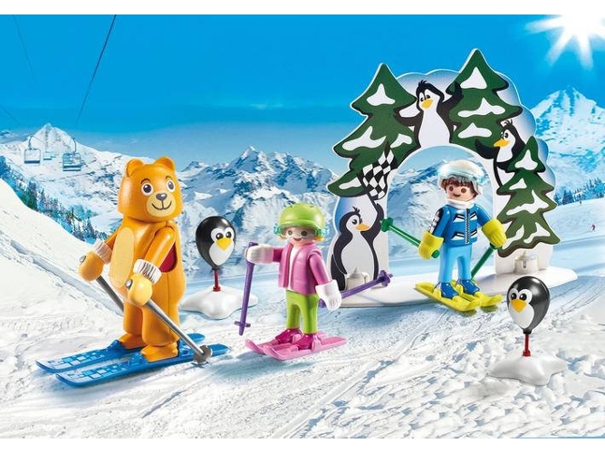 PLAYMOBIL Family Fun: Deportes de nieve 9282 (Edad Mínima: 4 - 38 Piezas)