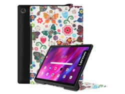Funda De Cuero Flip Horizontal Textura Para Lenovo Yoga Tab 11 Yt J706f Zruxe (color Mariposa)