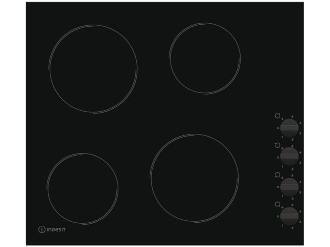 Placa de Vitrocerámica INDESIT RI 860 C (Eléctrica - 58 cm - Negro)