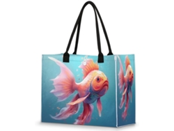 Bolso Grande Tropicallife Para Mujeres Niñas Estampado Animal Peces Bolso Hombro Compras Trabajo Gimnasio O