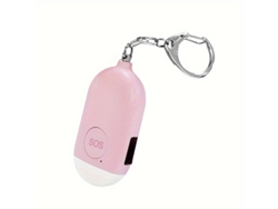 Llavero con alarma personal, recargable por USB, 130 dB, para mujer, SOS de emergencia, luz LED, duradero, uso multifuncional, STELASPLEN