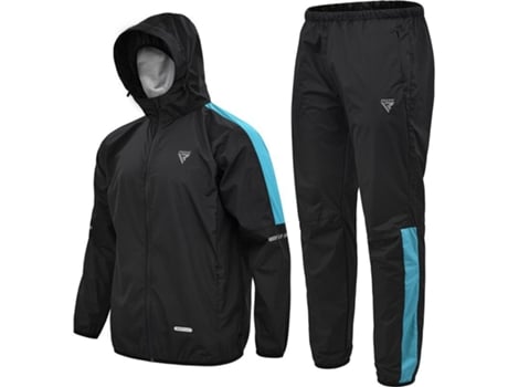 Chándale para Fitness RDX Chándal Sauna Azul (S)