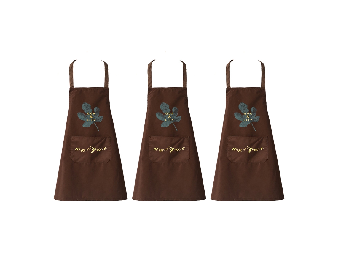 Delantal Impermeable Y Antigrasa De Pvc, Delantal Bonito Con Dibujos Animados, Para Cocina, Trabajo, 3 Unidades