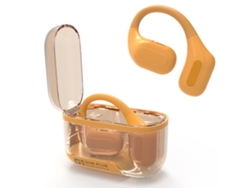 YEMAESRE Auriculares estéreo inalámbricos de alta fidelidad Pantalla LED Bluetooth Cancelación de ruido Naranja