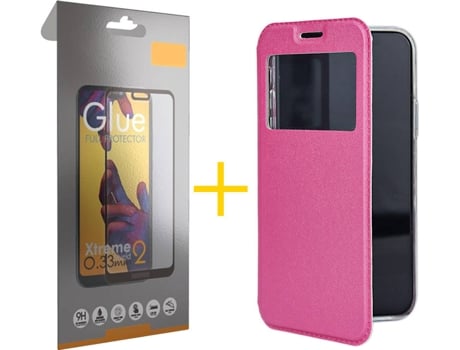 Carcasa + Protector de Pantalla para Samsung Galaxy S22 Plus 5G SKYHE Rosa