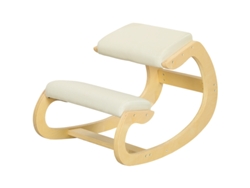 Taburete Mecedor Ergonómico, Color Crema, Para Uso En La Oficina En Casa.