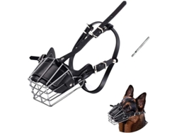 Correa ajustable de cuero para perros, talla M, para perros medianos, resistente y cómoda.