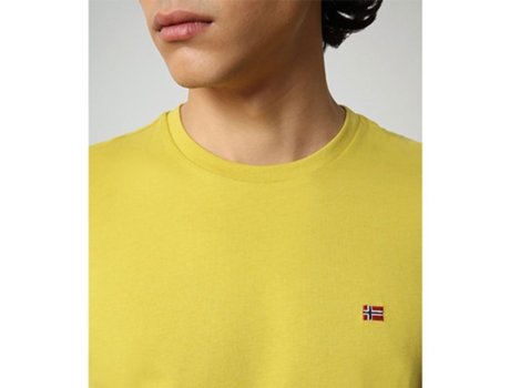 Camiseta de Hombre NAPAPIJRI Salis Sleeve Amarillo