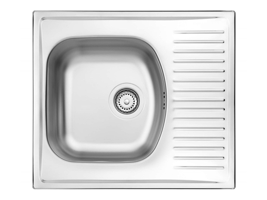 Fregadero de acero de 1 seno con escurridor Deante