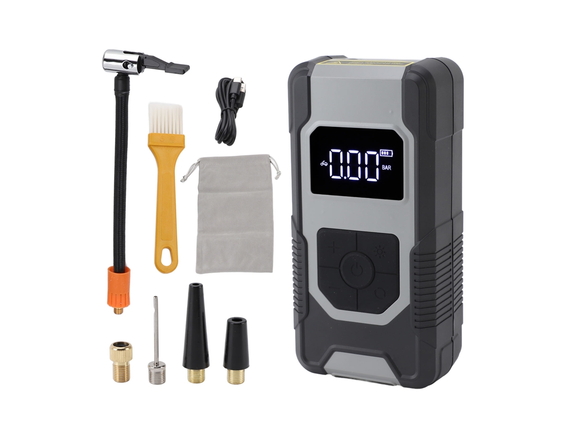 Inflador De Neumáticos Portátil De 150 Psi Y 7500 Mah Con Pantalla Digital Y Apagado Automático.