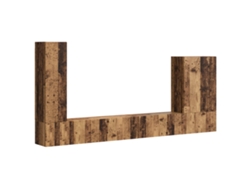 6 piezas de madera antigua montadas en la pared EXCLUSIVA MAISON
