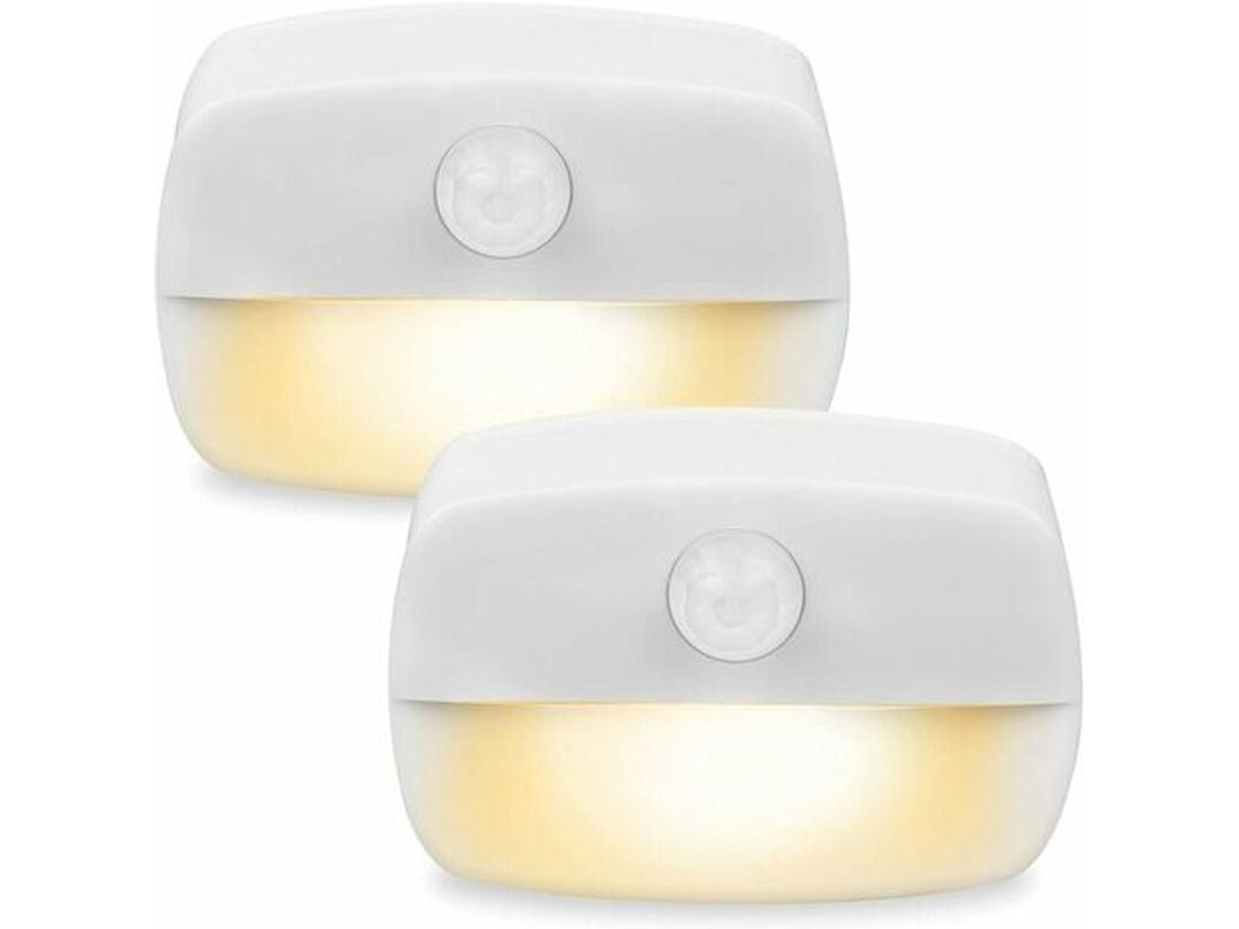 Luz Con Sensor De Movimiento, 2 Unidades, Led Pir De Encendido/apagado Automático, Aplique De Pared, Armario, Escaleras, Baño (blanco Cálido)