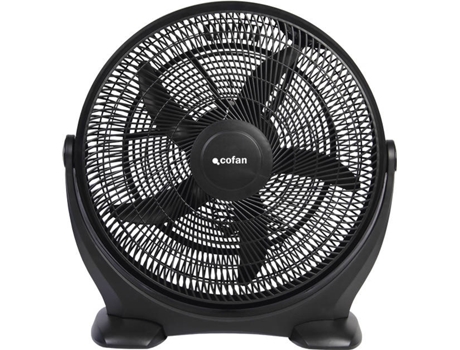 Ventilador De Suelo Modelo Toledano 5 Palas 3 Velocidades 90W Negro