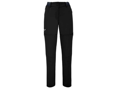 Pantalones para Mujer SALEWA Pedroc 2 Durastretch 2/1 Negro para Montaña (EU 42)