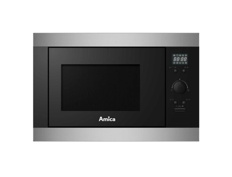 Microondas con Grill Empotrable AMICA 25L 800W Acero Inoxidable Amb2025X