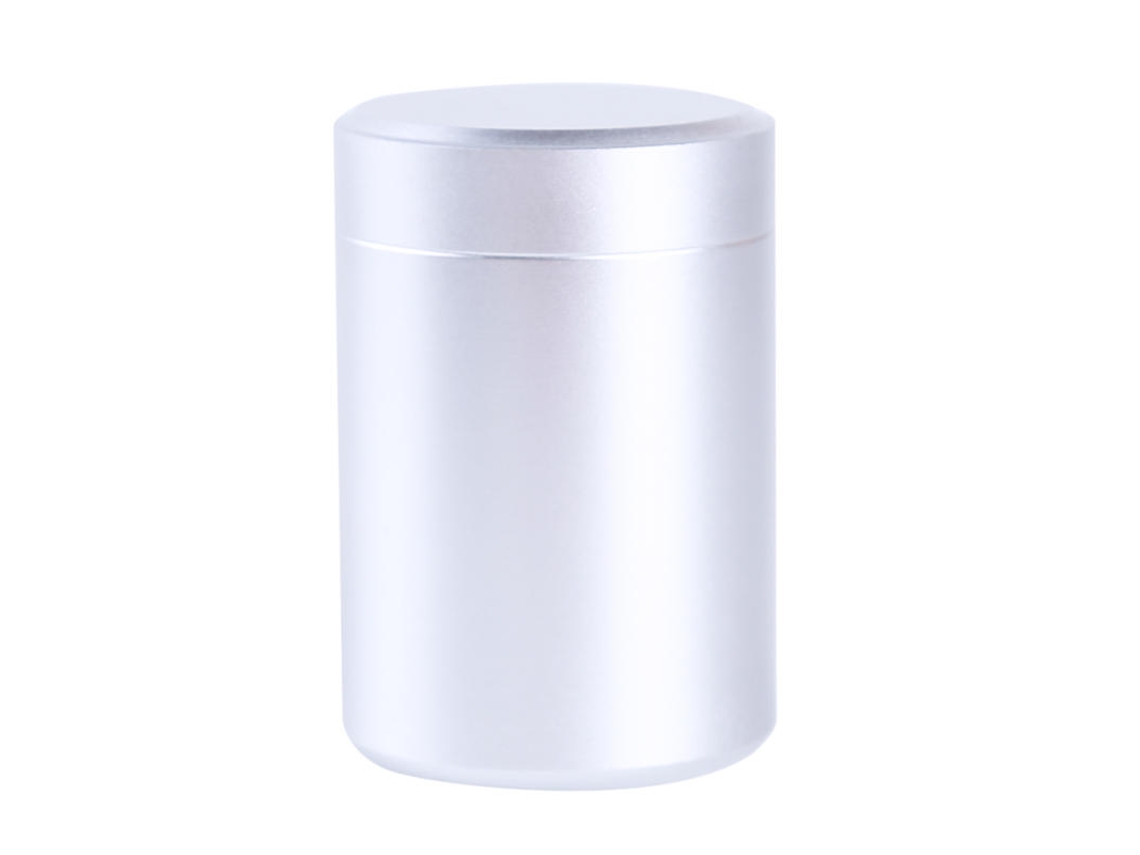 (2 Plateadas) Mini Cajas De Té De Metal, Pequeños Contenedores Portátiles