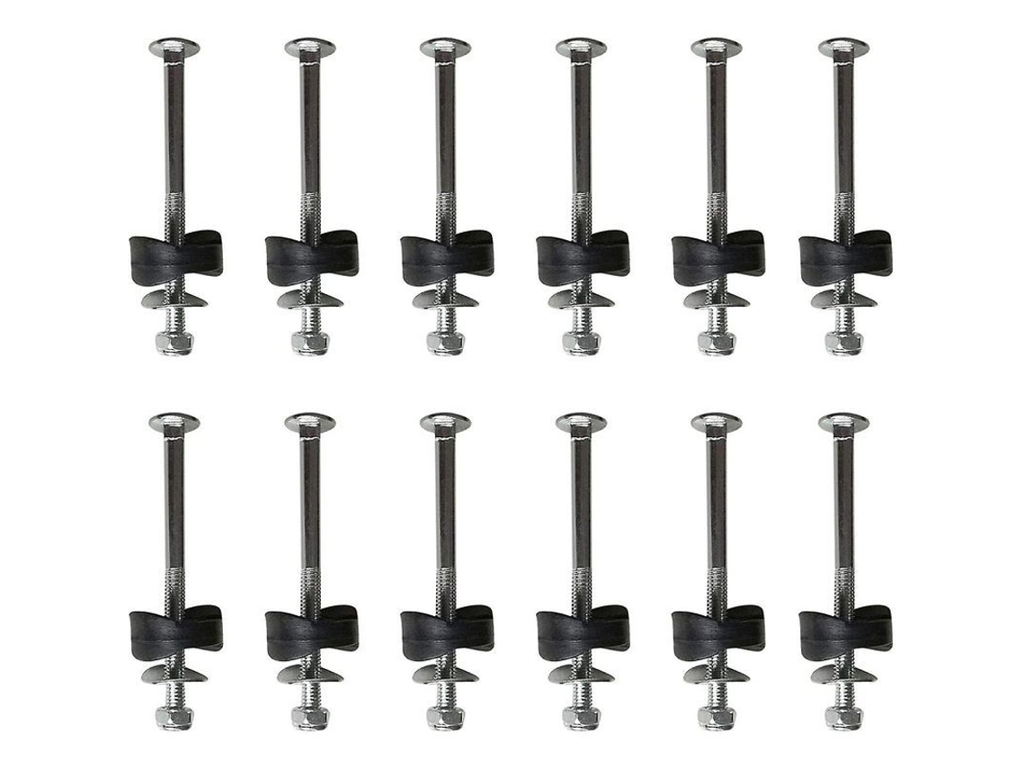 12 Espaciadores Para Trampolín Con Tornillos Para Reparación - Accesorios De Repuesto, Acero Galvanizado Y Duradero