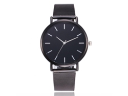 Reloj De Pulsera Analógico Único De Aleación De Oro Fanteeda, Cuarzo Negro
