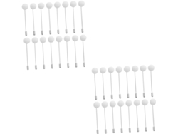 Nuobesty 100 Peças De Alfinetes De Segurança Para Broches Diy Com Bandeja Redonda