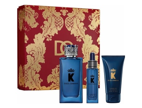 Set de Perfume Hombre DOLCE & GABBANA EDP King 3 Piezas