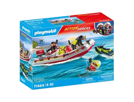 Barco de Bomberos con Moto Acuática PLAYMOBIL