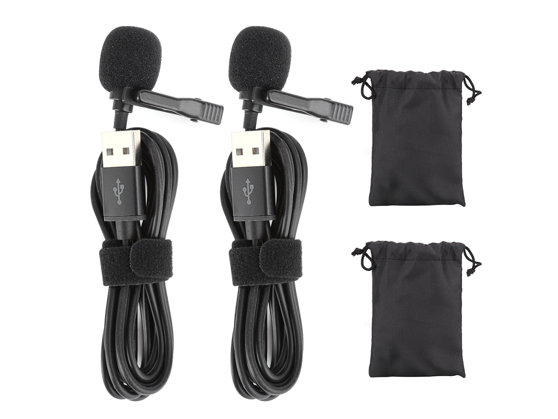 Mini micrófonos USB (clip de cuello, profesional)