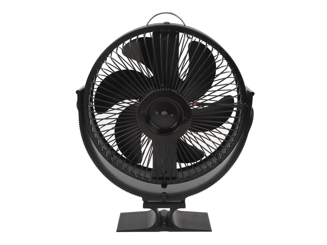 Ventilador Térmico Para Chimenea Con 6 Aspas, Silencioso, Con Cubierta Protectora Para Estufas De Leña Y Pabellones.