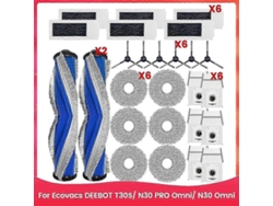 Robot Aspirador Ecovacs Deebot T30s/n30 Pro Omni/n30 Omni Con Mapeo Inteligente Y Autovaciado.
