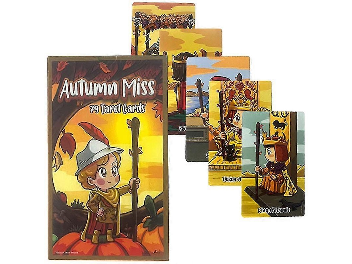 Cartas del tarot Autumn Miss de 127 cm, baraja de adivinación y profecía, juego de mesa para fiestas familiares
