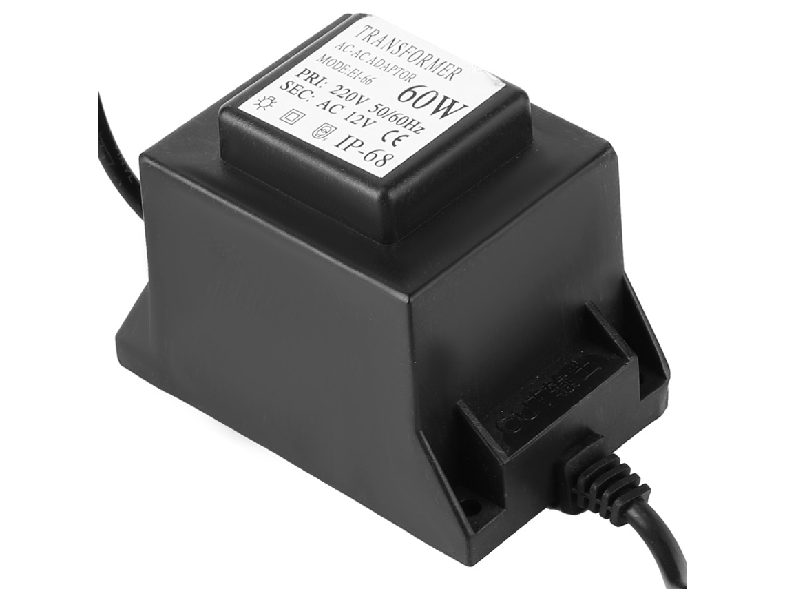 Transformador LED (60 W, resistente al agua, para luces subacuáticas)