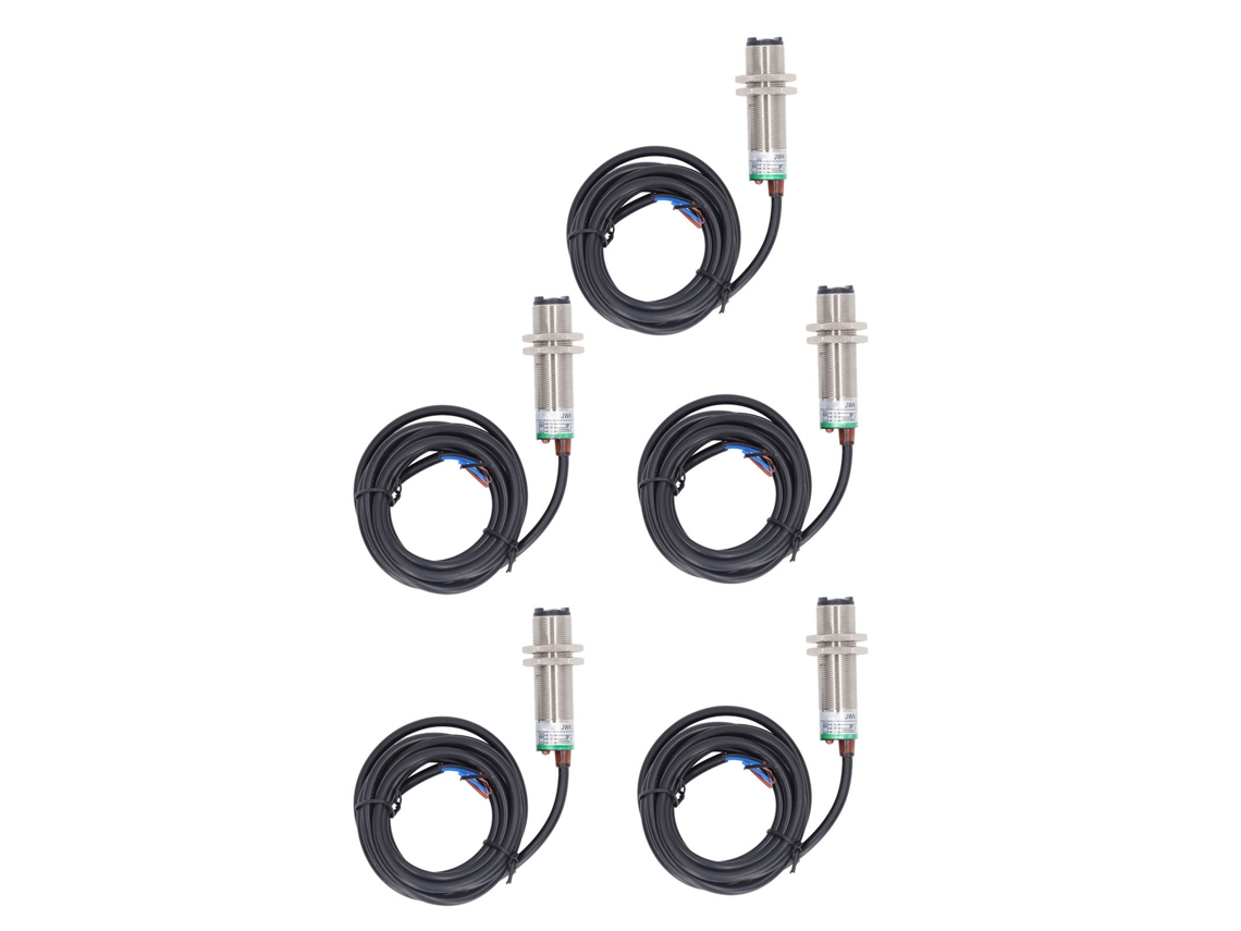 Yncm2026-5 Piezas Sensor Fotoeléctrico Infrarrojo Módulo De Evitación De Obstáculos Rango De 2m 10‑30v Dc Npn Normalmente Abierto