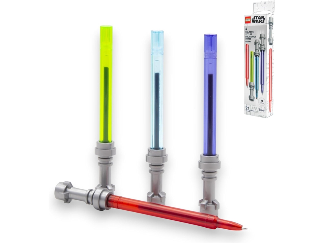 Juego de 4 bolígrafos luminosos Lego Star Wars
