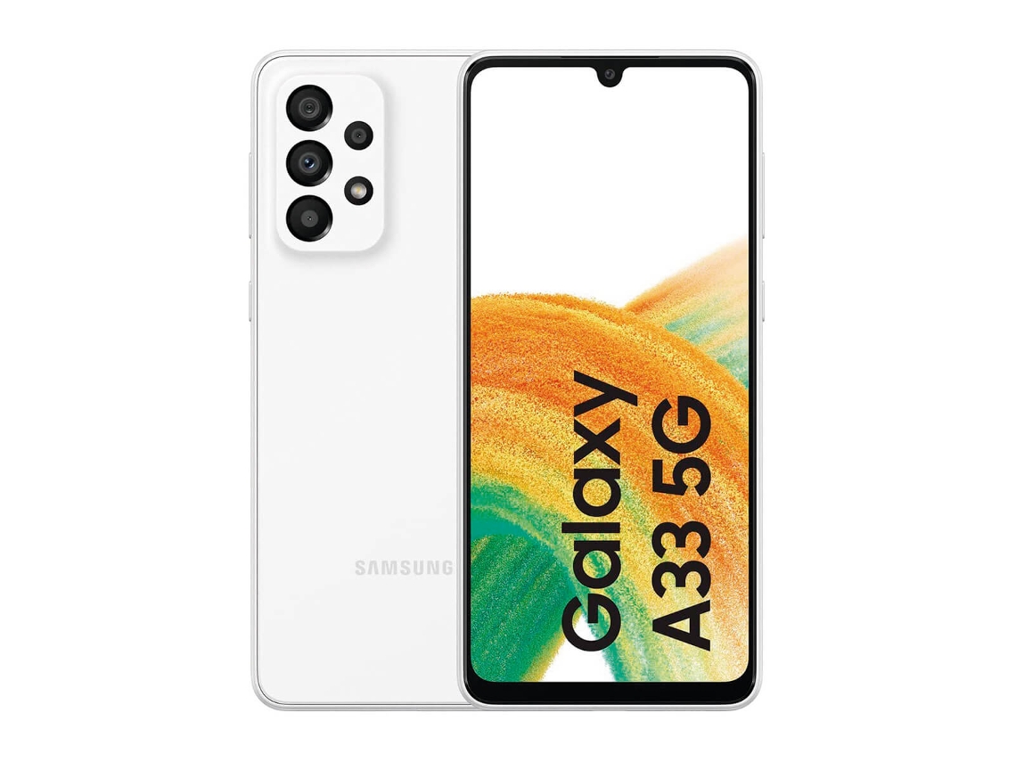 Smartphone SAMSUNG Galaxy A33 (6.4'' - 6 GB - 128 GB - Blanco)