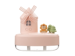 Humidificador De Escritorio Inalámbrico Con Luz Nocturna Cálida Y Bonita Caja De Música Rosa Para Dormitorio U Oficina.