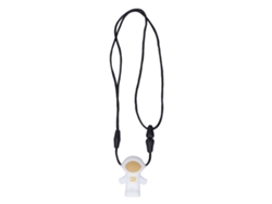 Collar con correa para bebé, juguete de silicona masticable, juguete masticable para niños
