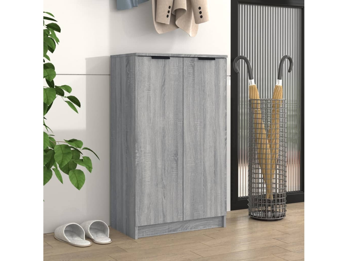 Zapatero Organizador 59X35X100 Cm Derivados de Madera Sonoma Gris