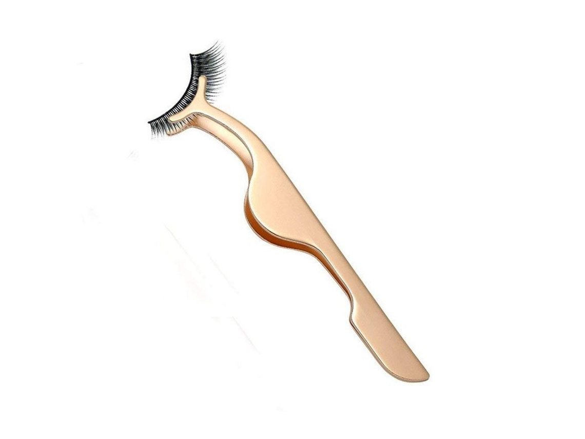 Herramienta Aplicadora De Pestañas Postizas, Pinzas Para Extensiones De Pestañas, Clip Removedor (dorado)