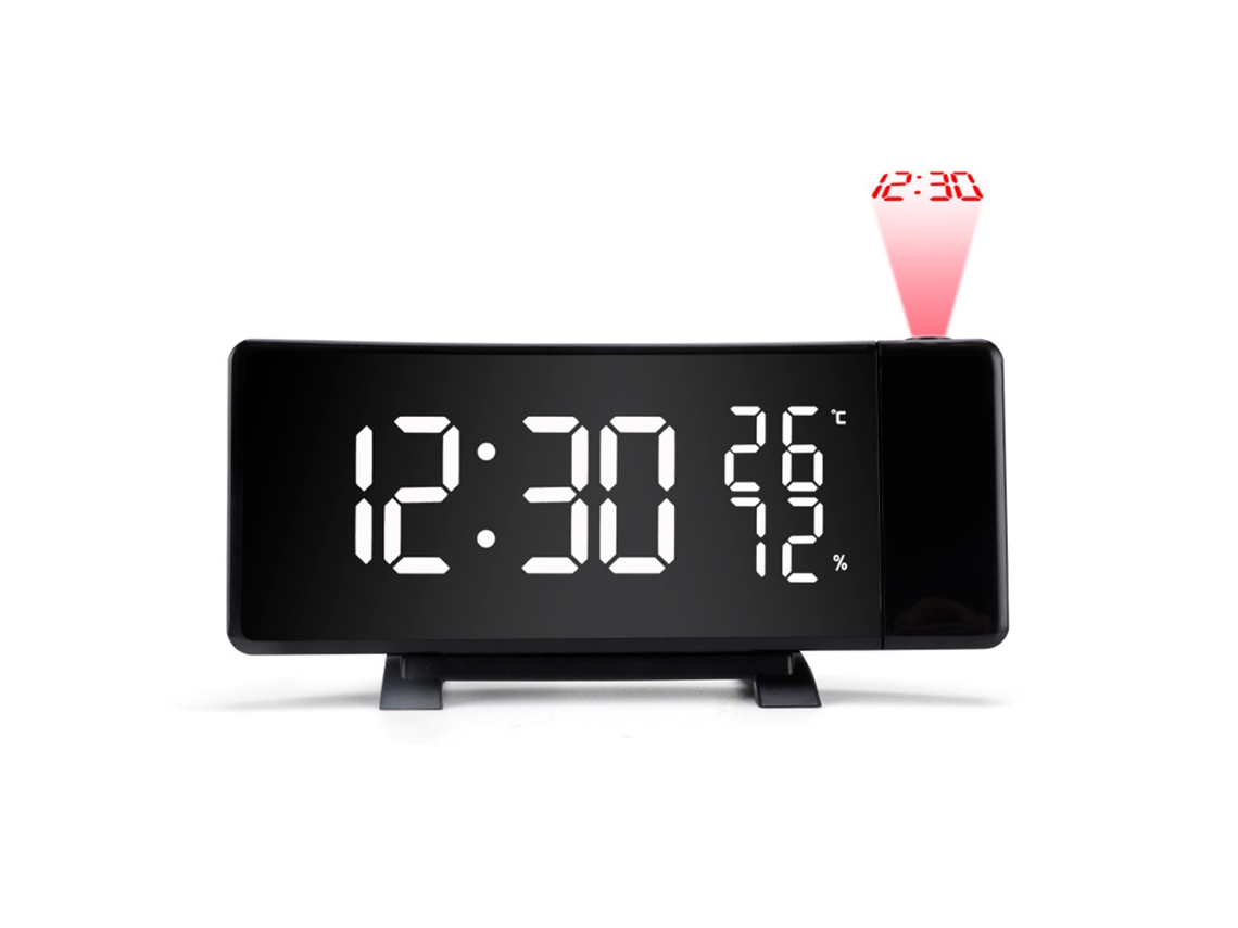 Despierta con un sol radiante. Tu despertador digital con pantalla LED, un alegre compañero matutino.