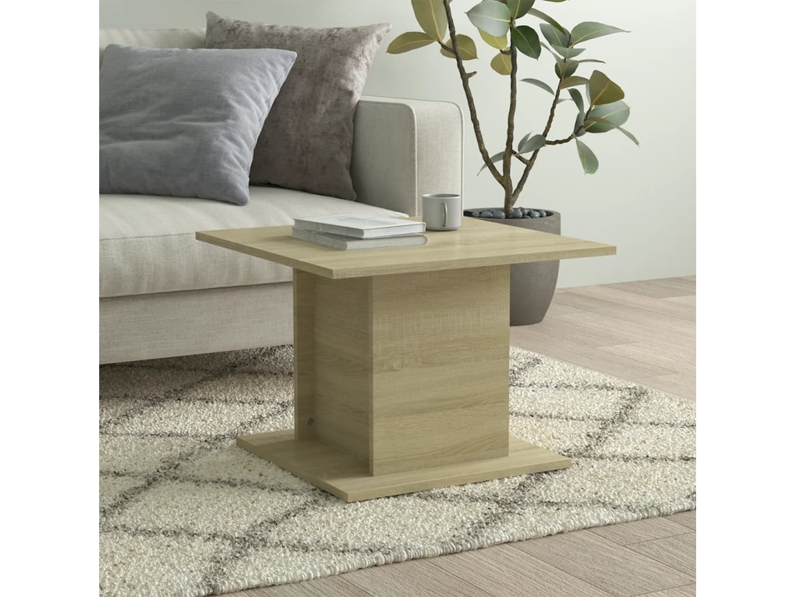 Mesa de centro - Mesa auxiliar 55,5x55,5x40cm Madera de roble Derivatives Sonoma HARLANV1