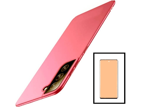 Kit Carcasa + Protector de Pantalla Samsung Galaxy S22+ Plus 5G GIFT4ME Rosa