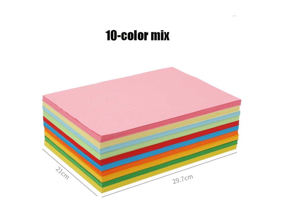MEOIRUERY Papel para origami (100 hojas), papel artístico cuadrado de 5 pulgadas de doble cara para niños y adultos, colores vibrantes, superficie lisa, hojas p