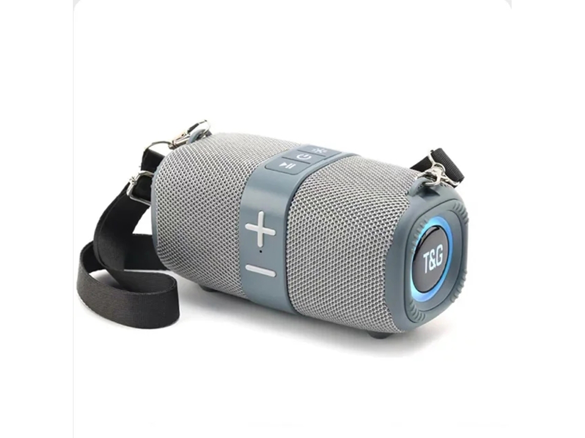 (gris) Altavoz Bluetooth Inalámbrico Con Subwoofer