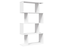 Maison Exclusive - Librería Biombo De 4 Niveles, Blanca, 70 X 24 X 129 Cm, Madera De Ingeniería