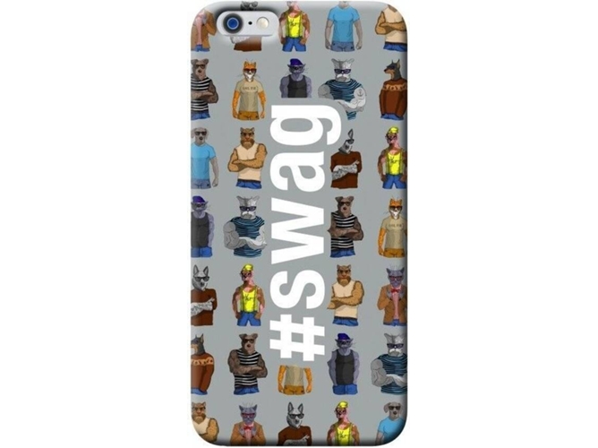 Funda iPhone 6, 6s, 7, 8 BENJAMINS Insta #Swag Multicolor