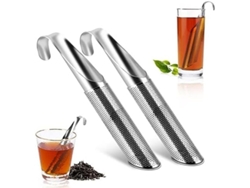 Nuevo Juego De 2 Piezas De Filtro E Infusor De Té De Acero Inoxidable Con Malla Extrafina (modelo 2025).