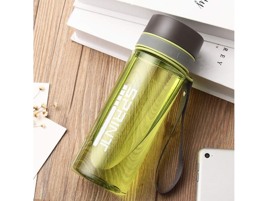 2026-27732-botella De Agua Estanca Sin Bpa Con Asa Personalizada Resistente Al Calor Y Golpes Color Verde