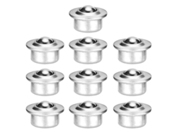 Unidad De Rodamiento De Bolas De Acero Inoxidable Para Transportador Con Base Metálica Universal 10 Piezas